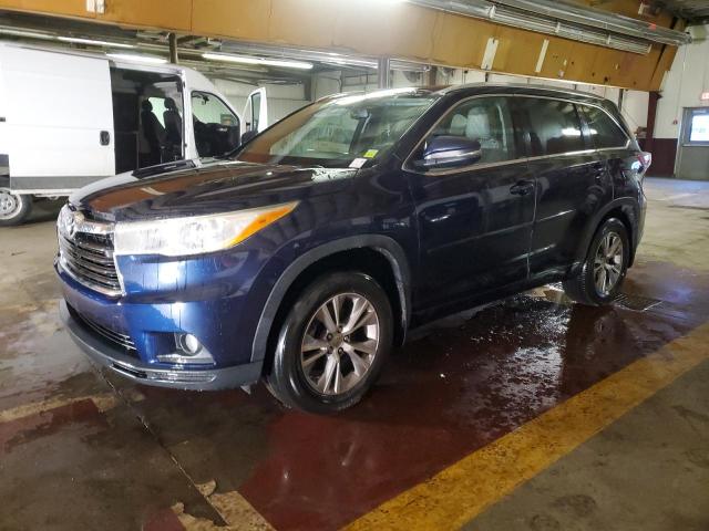 5TDJKRFH6ES040829 - 2014 TOYOTA HIGHLANDER XLE 蓝色 照片 1
