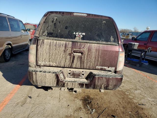 2HJYK16517H544918 - 2007 HONDA RIDGELINE RTL BURGUNDY photo 6