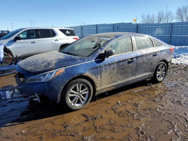 5NPE24AFXFH174650 - 2015 HYUNDAI SONATA SE BLUE photo 1