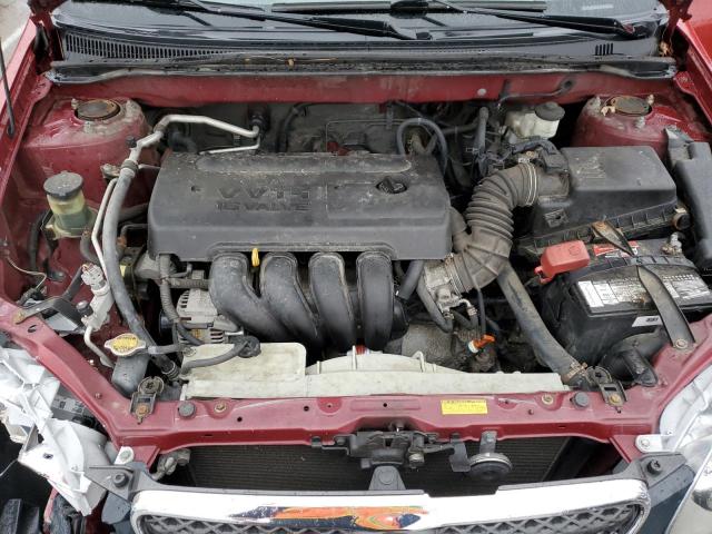 1NXBR32E36Z629788 - 2006 TOYOTA COROLLA CE RED photo 11