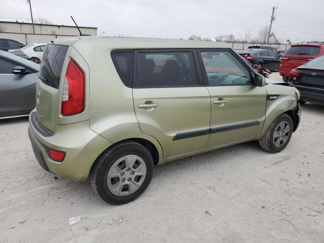 KNDJT2A55D7590436 - 2013 KIA SOUL GREEN photo 3