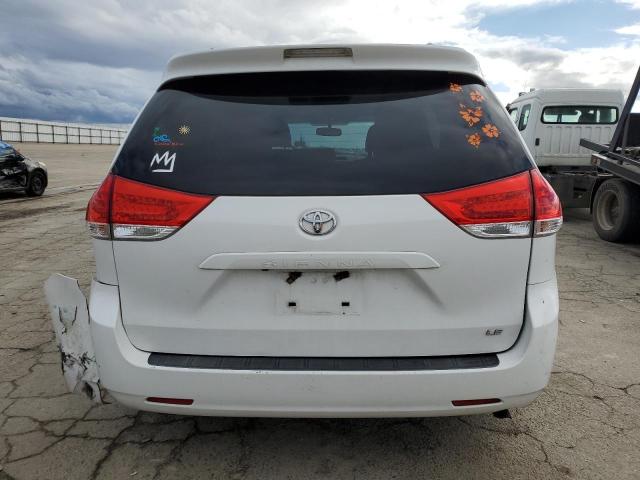 5TDKK3DCXCS184678 - 2012 TOYOTA SIENNA LE WHITE photo 6