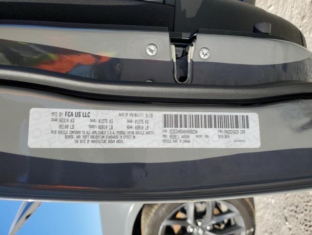 2C3CDXBGXKH668234 - 2019 DODGE CHARGER SXT GRAY photo 12