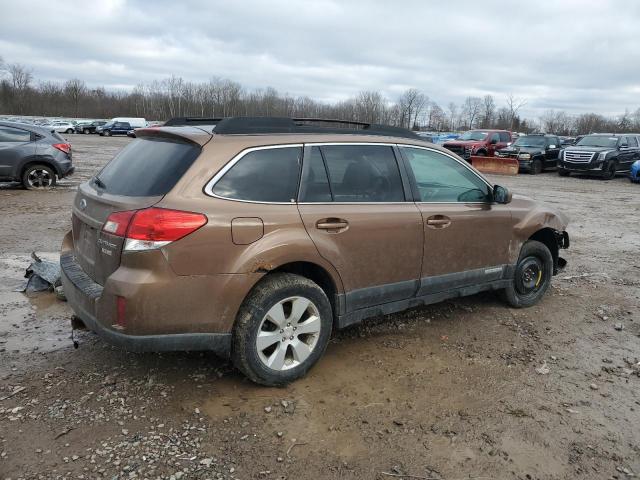 4S4BRBCC3B3355984 - 2011 SUBARU OUTBACK 2.5I PREMIUM BROWN photo 3