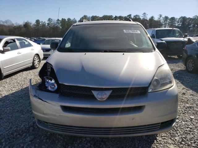 5TDZA23C84S200679 - 2004 TOYOTA SIENNA CE SILVER photo 5