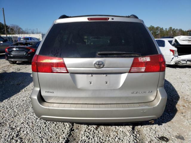 5TDZA23C84S200679 - 2004 TOYOTA SIENNA CE SILVER photo 6