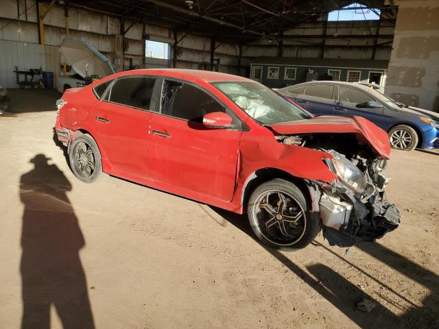 3N1AB7AP3KY292841 - 2019 NISSAN SENTRA S RED photo 4