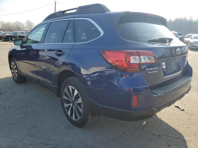 4S4BSBNC4F3277450 - 2015 SUBARU OUTBACK 2.5I LIMITED BLUE photo 2