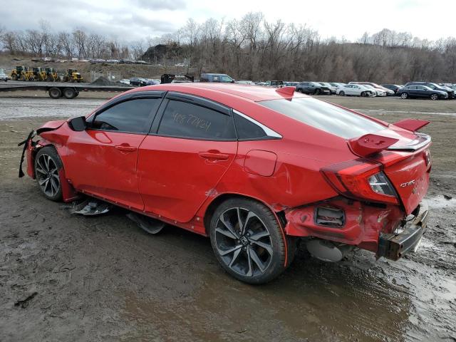 2HGFC1E54JH709539 - 2018 HONDA CIVIC SI RED photo 2