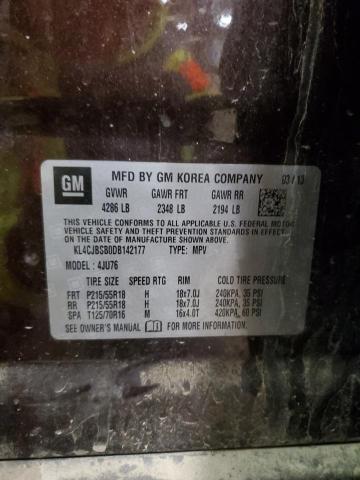 KL4CJBSB0DB142177 - 2013 BUICK ENCORE CONVENIENCE Bənövşəyi foto 12