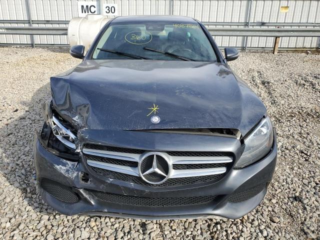 WDDWF4JB9GR162690 - 2016 MERCEDES-BENZ C 300 CHARCOAL photo 5