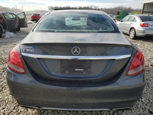 WDDWF4JB9GR162690 - 2016 MERCEDES-BENZ C 300 CHARCOAL photo 6