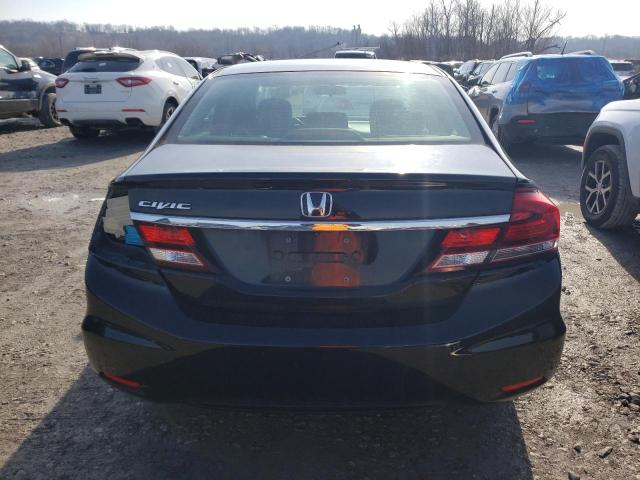 19XFB2F93DE005695 - 2013 HONDA CIVIC EXL შავი ფოტო 6