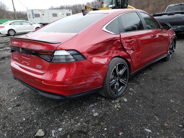 1HGCY2F59PA008978 - 2023 HONDA ACCORD HYBRID SPORT RED photo 3