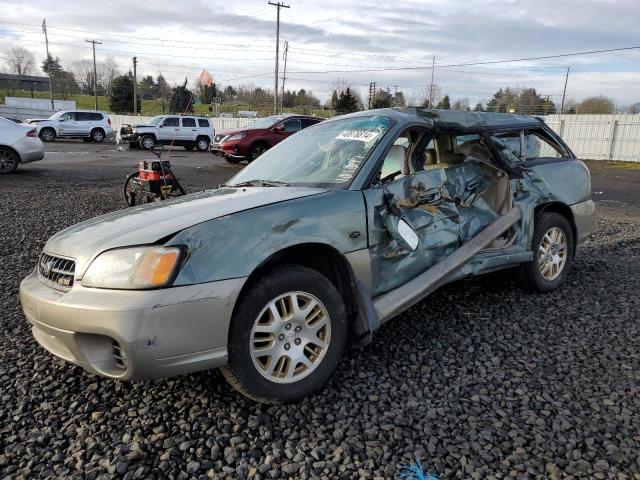 4S3BH806X37658344 - 2003 SUBARU LEGACY OUTBACK H6 3.0 LL BEAN TEAL photo 1