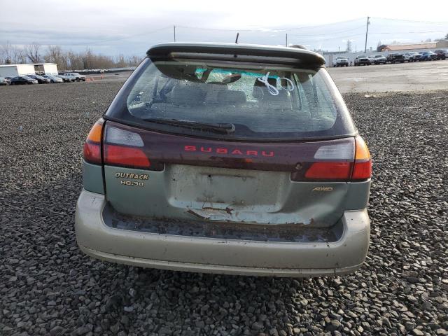 4S3BH806X37658344 - 2003 SUBARU LEGACY OUTBACK H6 3.0 LL BEAN TEAL photo 6