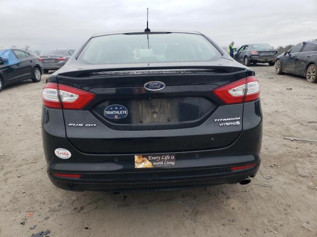 3FA6P0RU7ER108026 - 2014 FORD FUSION TITANIUM HEV BLACK photo 6