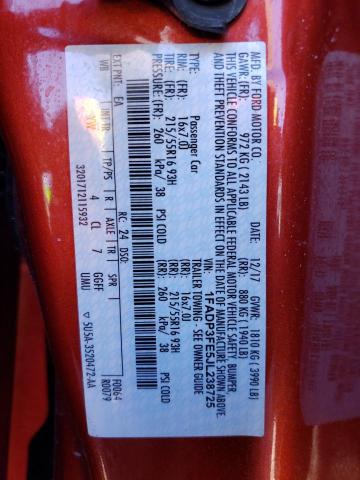 1FADP3FE5JL238725 - 2018 FORD FOCUS SE RED photo 13