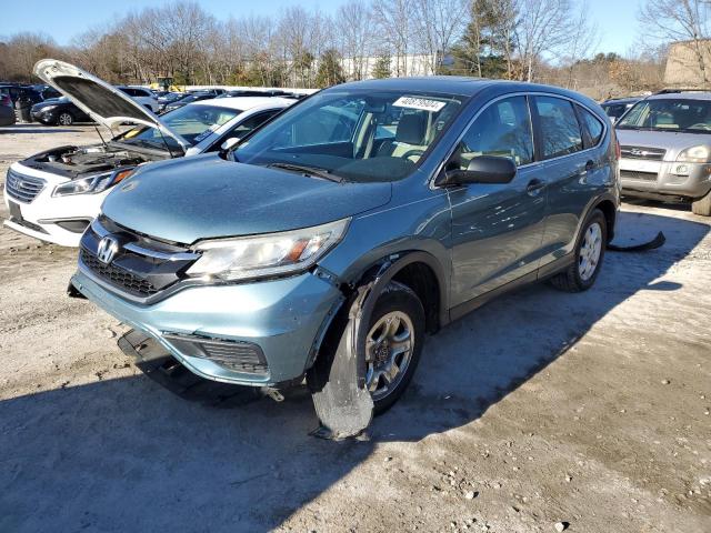 2HKRM4H38FH602304 - 2015 HONDA CR-V LX BLUE photo 1