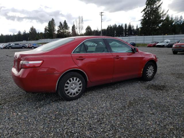 4T1BE46K87U169384 - 2007 TOYOTA CAMRY CE RED photo 3