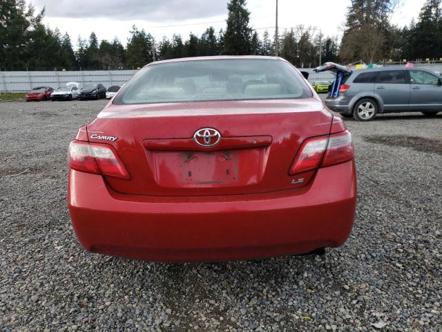 4T1BE46K87U169384 - 2007 TOYOTA CAMRY CE RED photo 6