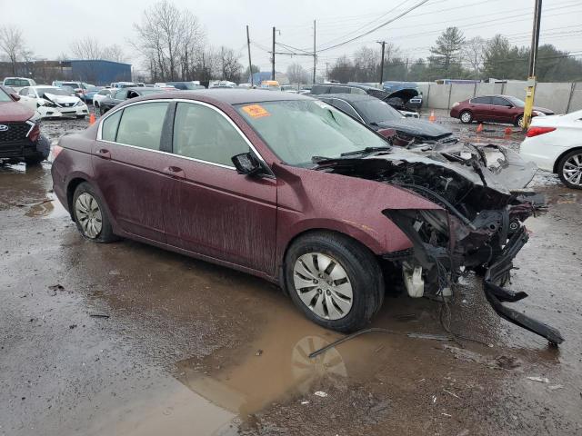 JHMCP26349C015407 - 2009 HONDA ACCORD LX BURGUNDY photo 4