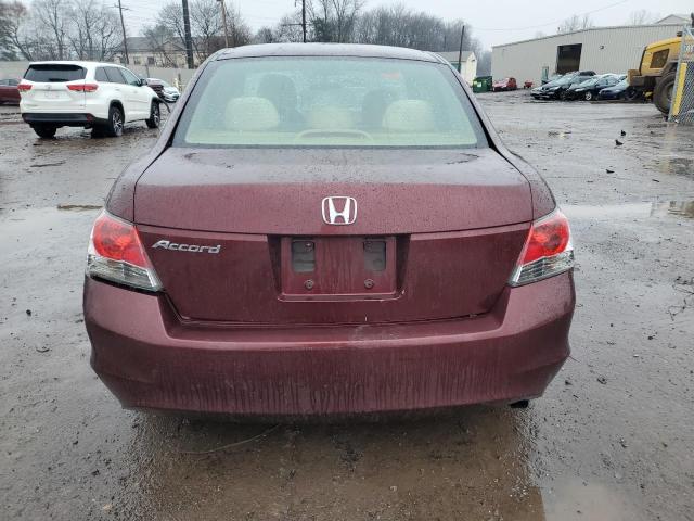 JHMCP26349C015407 - 2009 HONDA ACCORD LX BURGUNDY photo 6