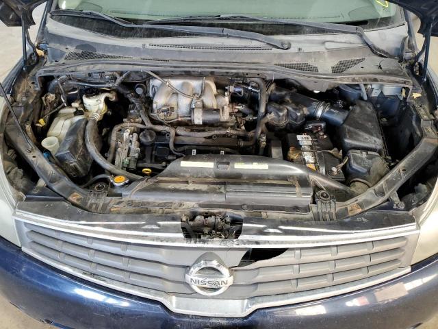 5N1BV28U77N105365 - 2007 NISSAN QUEST S BLUE photo 12