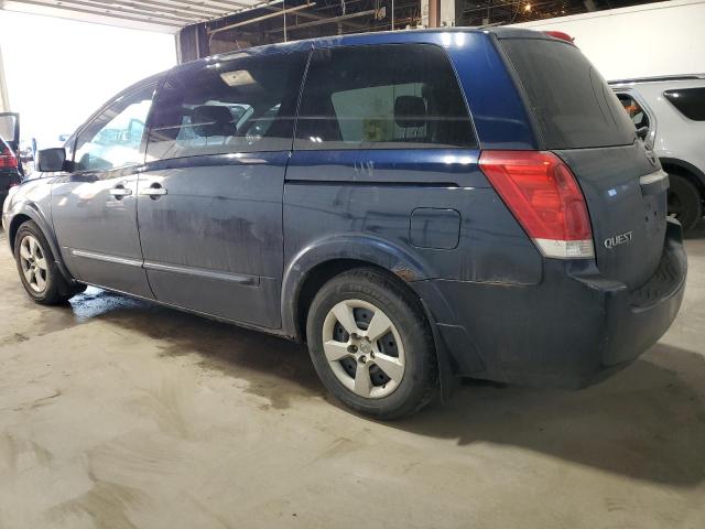 5N1BV28U77N105365 - 2007 NISSAN QUEST S BLUE photo 2