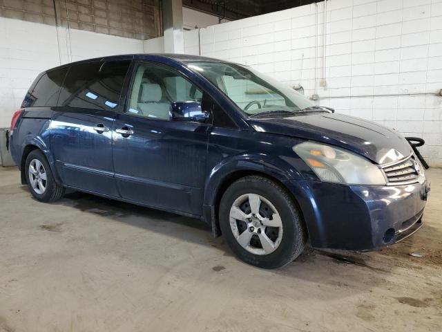 5N1BV28U77N105365 - 2007 NISSAN QUEST S BLUE photo 4