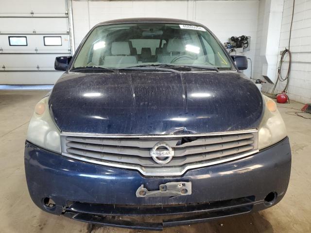 5N1BV28U77N105365 - 2007 NISSAN QUEST S BLUE photo 5