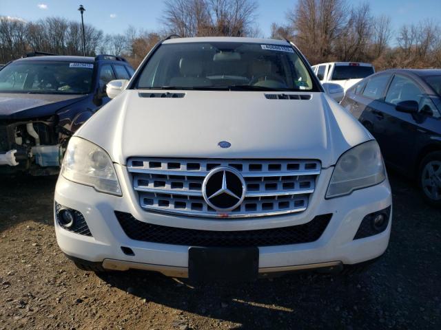 4JGBB8GB3AA535114 - 2010 MERCEDES-BENZ ML 350 4MATIC WHITE photo 5