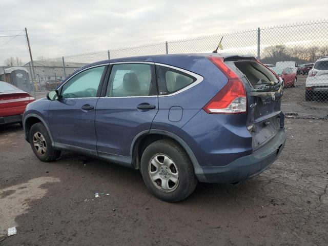 5J6RM4H33CL041298 - 2012 HONDA CR-V LX BLUE photo 2