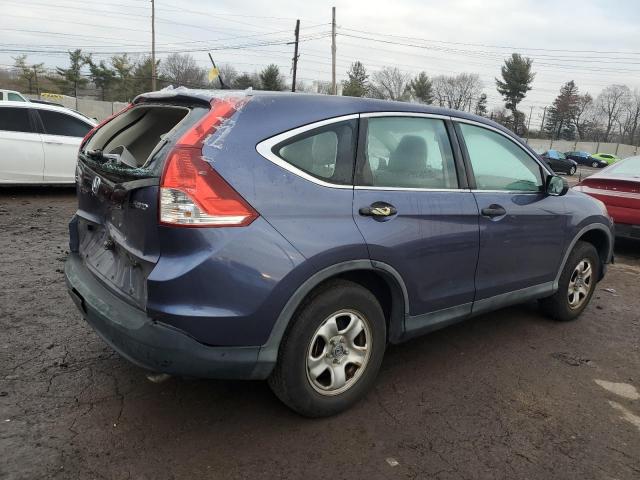 5J6RM4H33CL041298 - 2012 HONDA CR-V LX BLUE photo 3