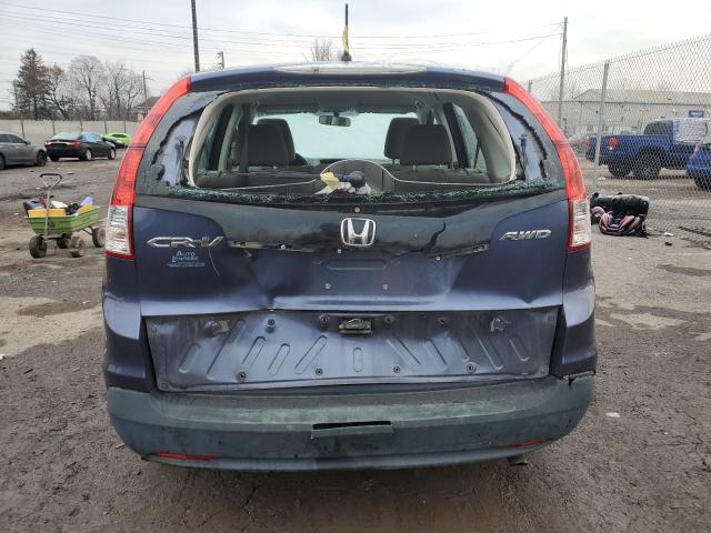 5J6RM4H33CL041298 - 2012 HONDA CR-V LX BLUE photo 6