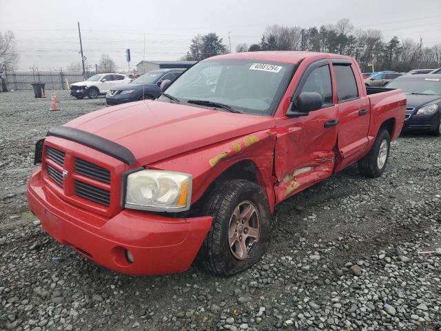 1D7HW48N46S715245 - 2006 DODGE DAKOTA QUAD SLT RED photo 1