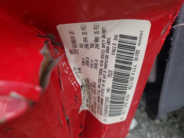 1D7HW48N46S715245 - 2006 DODGE DAKOTA QUAD SLT RED photo 12