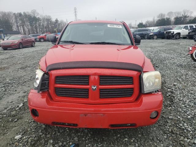 1D7HW48N46S715245 - 2006 DODGE DAKOTA QUAD SLT RED photo 5