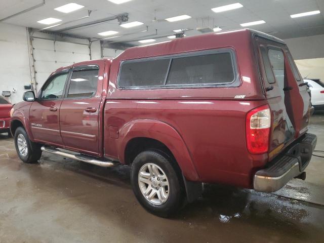 5TBET34146S541455 - 2006 TOYOTA TUNDRA DOUBLE CAB SR5 BURGUNDY photo 2