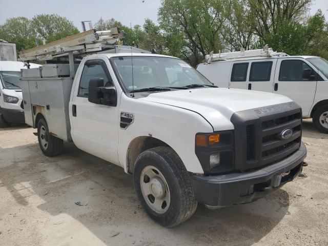 1FDSF30508EC23007 - 2008 FORD F350 SRW SUPER DUTY WHITE photo 4