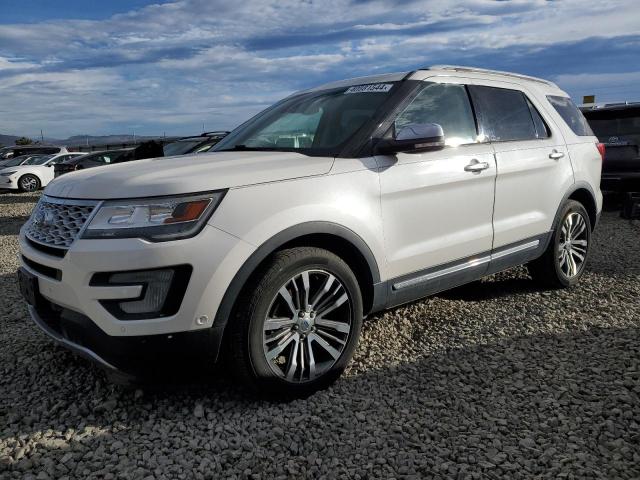 1FM5K8HTXHGB92345 - 2017 FORD EXPLORER PLATINUM WHITE photo 1