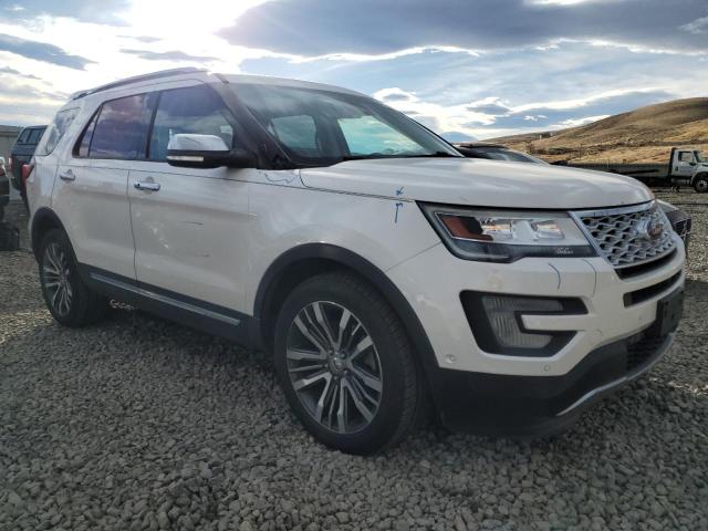 1FM5K8HTXHGB92345 - 2017 FORD EXPLORER PLATINUM WHITE photo 4