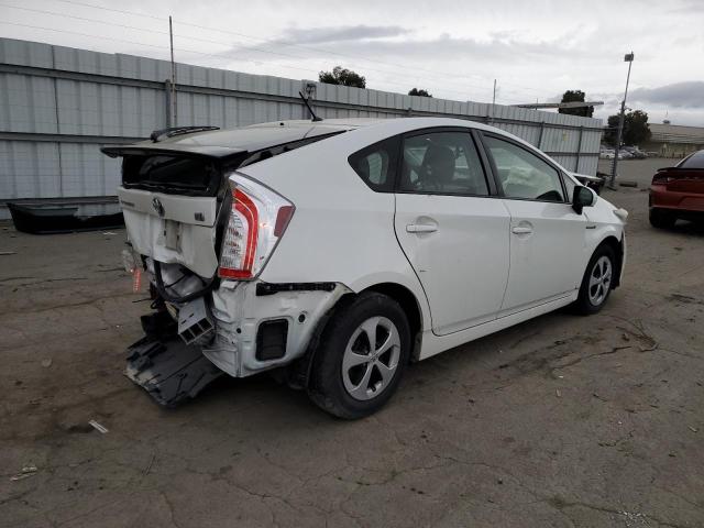 JTDKN3DU6C1543828 - 2012 TOYOTA PRIUS WHITE photo 3