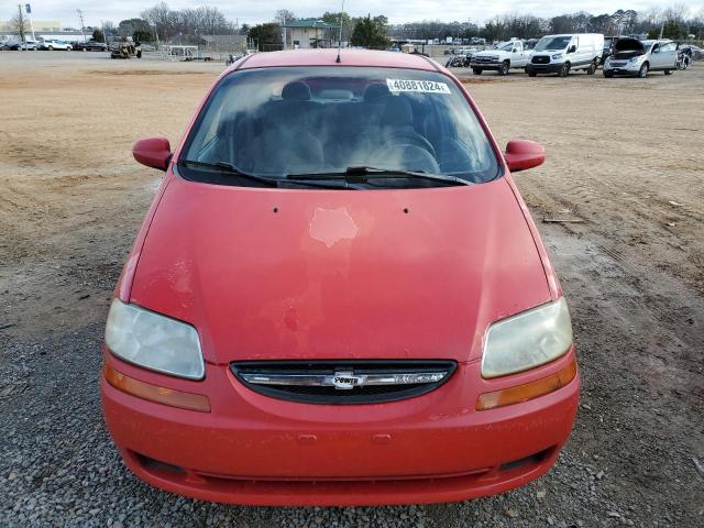 KL1TJ52674B170785 - 2004 CHEVROLET AVEO LS RED photo 5