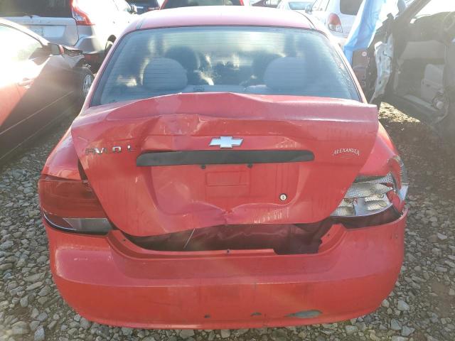 KL1TJ52674B170785 - 2004 CHEVROLET AVEO LS RED photo 6