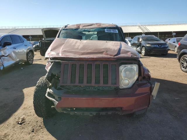 1J8GP28K28W134666 - 2008 JEEP LIBERTY SPORT BURGUNDY photo 5