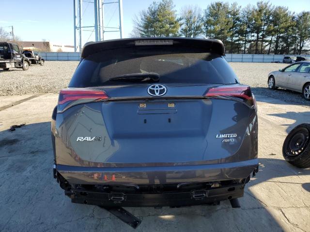 JTMDFREVXJJ240144 - 2018 TOYOTA RAV4 LIMITED GRAY photo 6