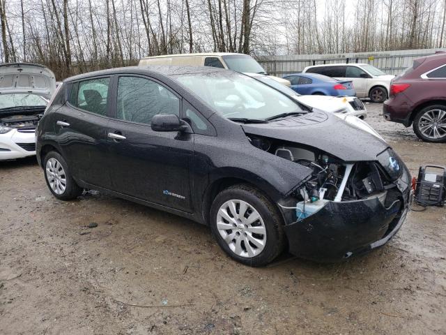 1N4AZ0CP3FC311132 - 2015 NISSAN LEAF S BLACK photo 4