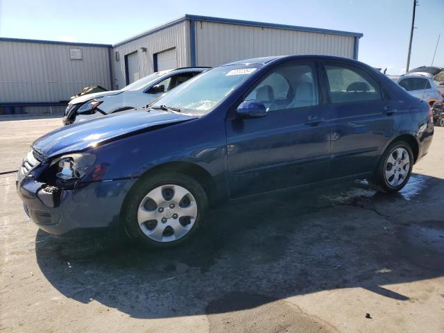 KNAFE121485535352 - 2008 KIA SPECTRA EX BLUE photo 1