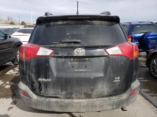 2T3BFREV6DW105966 - 2013 TOYOTA RAV4 LE BLACK photo 6